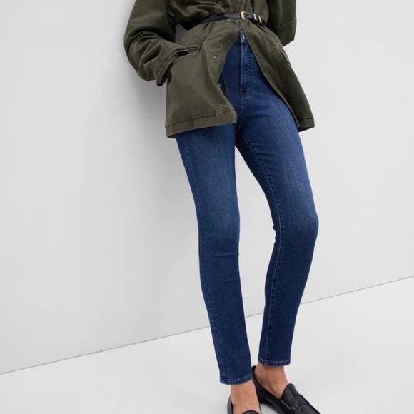 GAP Denim - GAP The Skinny Sky High dark wash jeans size 33/16R NWT